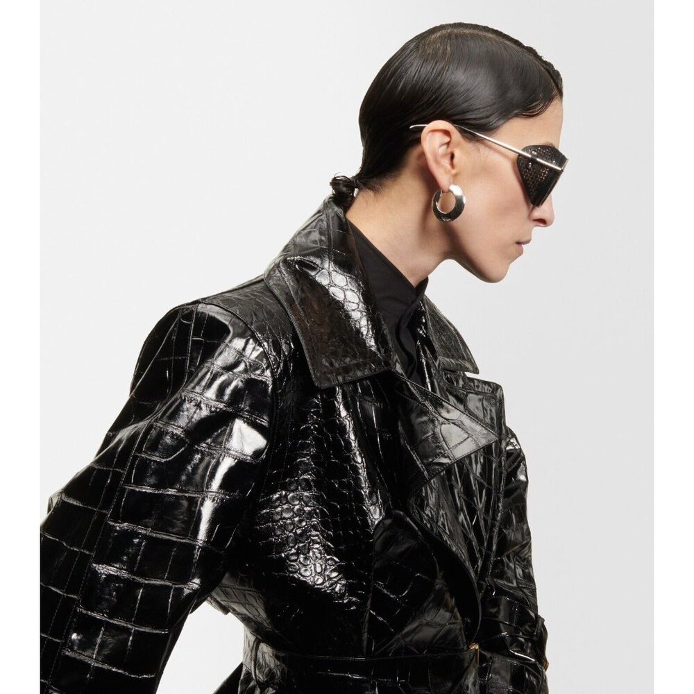 ALAIA Spoiler Pilot Sunglasses Silver - Picture 5 of 10